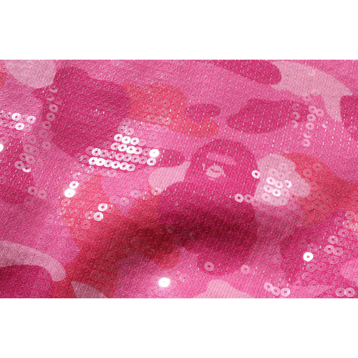 COLOR CAMO APE HEAD SEQUIN CROPPED FULL ZIP HOOOIE LADIES