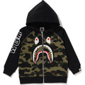 1ST CAMO SHARK PATCH ZIP HOODIE KIDS