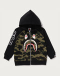 1ST CAMO SHARK PATCH ZIP HOODIE KIDS