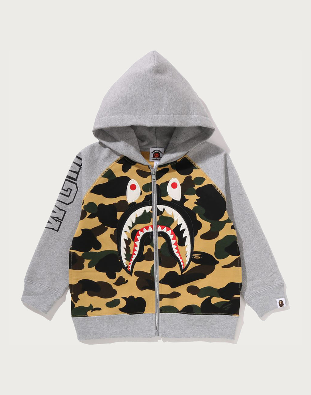1ST CAMO SHARK PATCH ZIP HOODIE KIDS