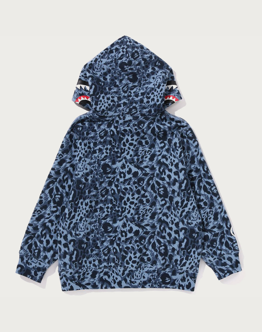 WILD LEOPARD PATTERN SHARK ZIP HOODIE KIDS