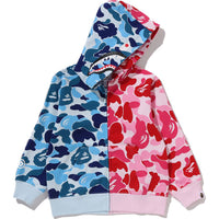 ABC CAMO MULTI SHARK ZIP HOODIE KIDS