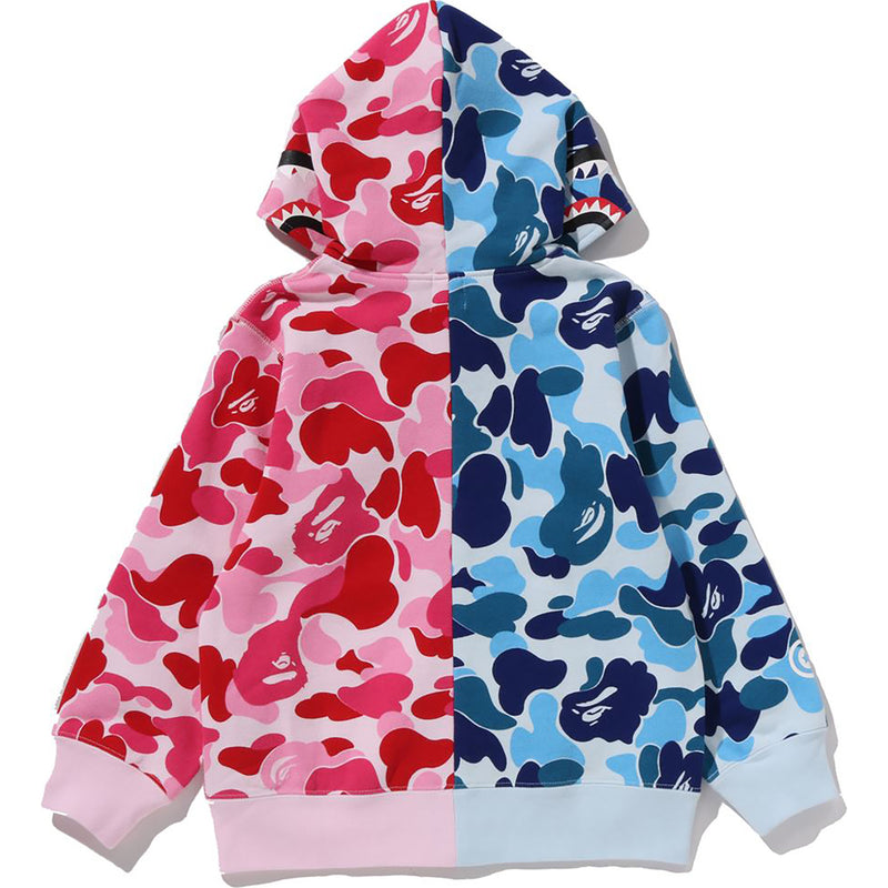 ABC CAMO MULTI SHARK ZIP HOODIE KIDS