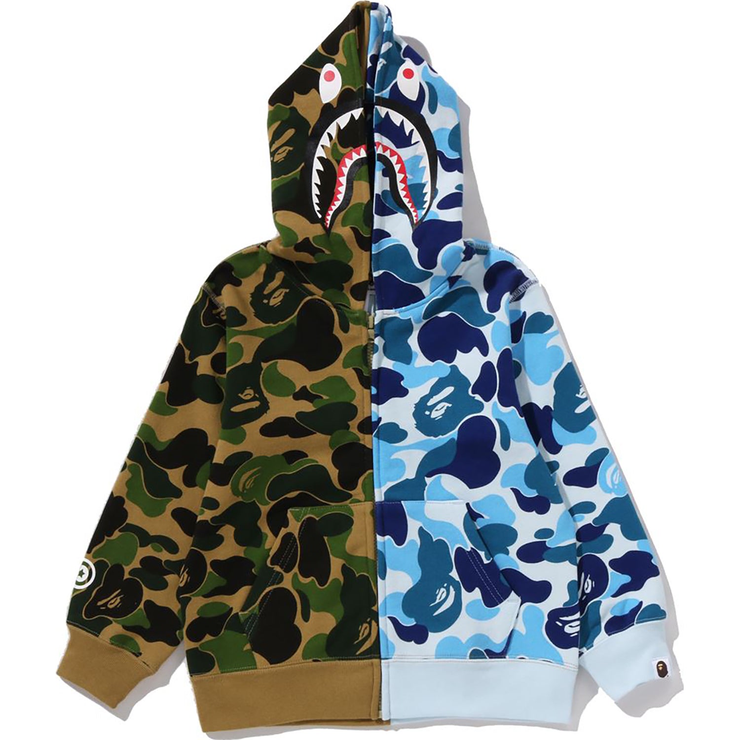 ABC CAMO MULTI SHARK ZIP HOODIE KIDS – us.bape.com