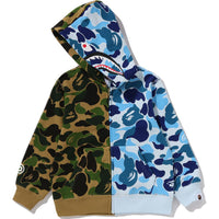 ABC CAMO MULTI SHARK ZIP HOODIE KIDS