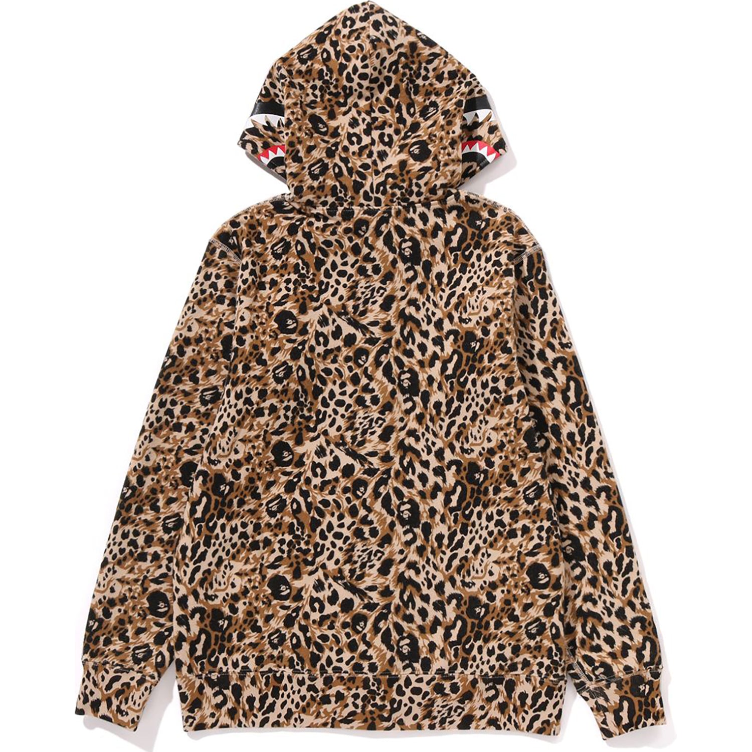 WILD LEOPARD PATTERN SHARK ZIP HOODIE JR KIDS – us.bape.com