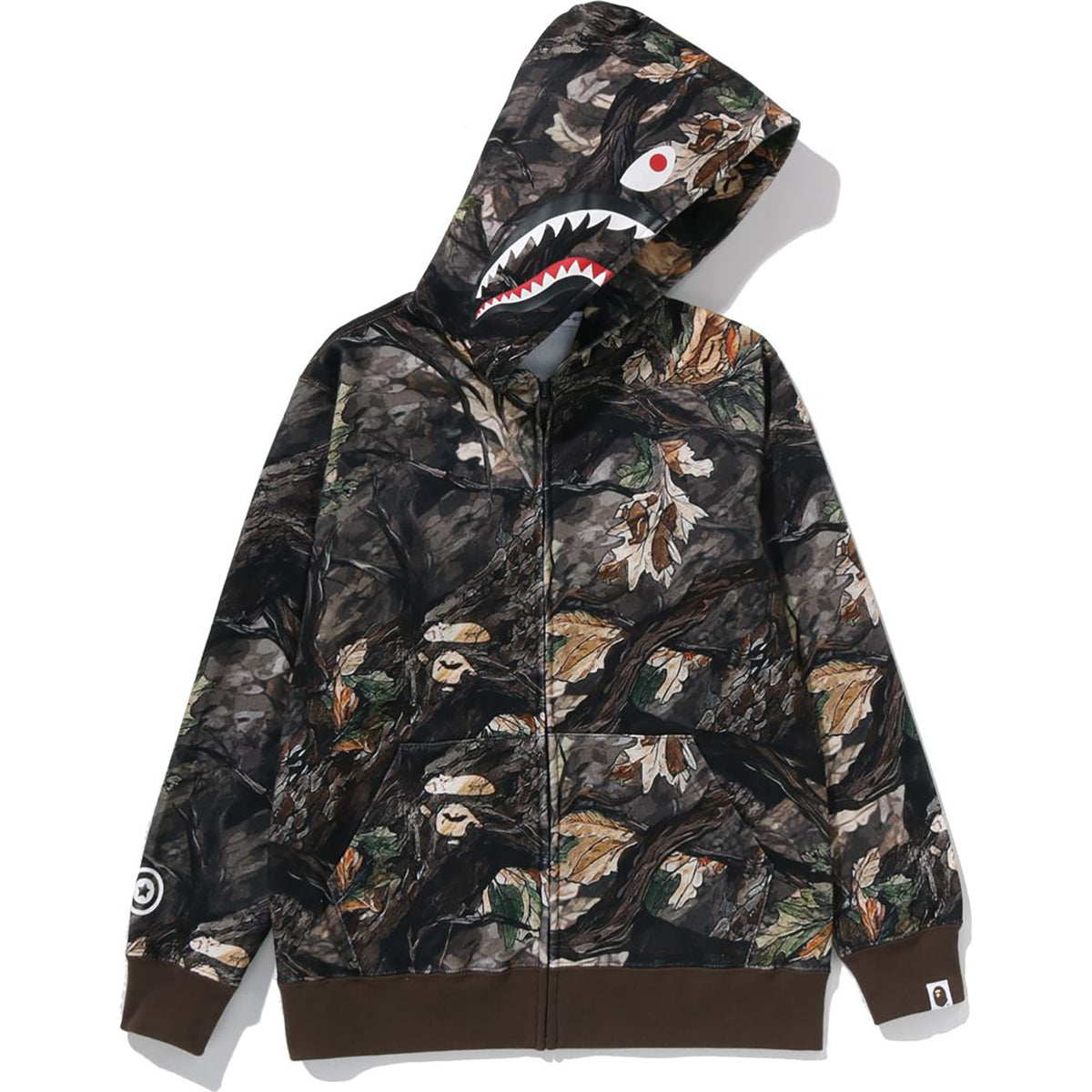TREE EDGE CAMO SHARK ZIP HOODIE JR KIDS