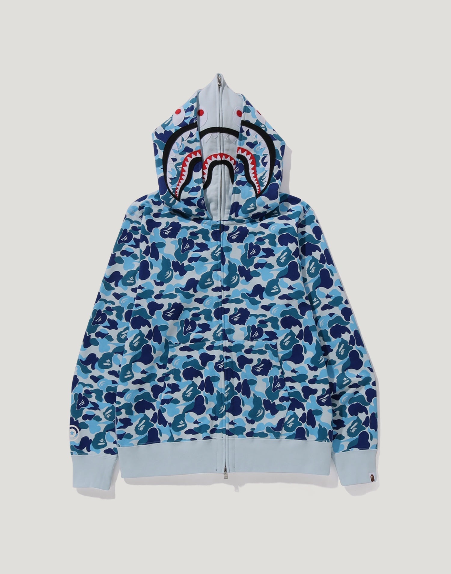 ABC CAMO DOUBLE SHARK FULL ZIP HOODIE MENS