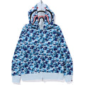 ABC CAMO DOUBLE SHARK FULL ZIP HOODIE MENS