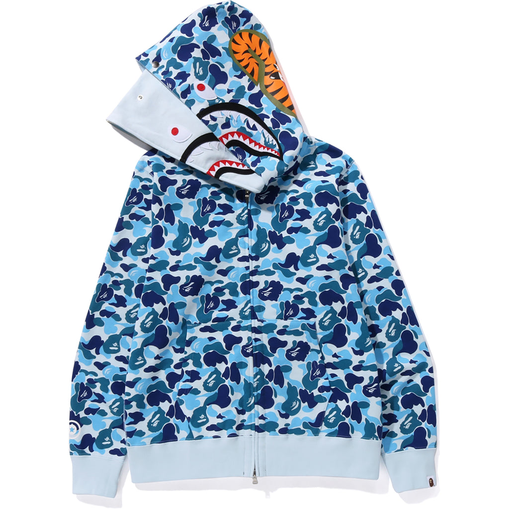 ABC CAMO DOUBLE SHARK FULL ZIP HOODIE MENS