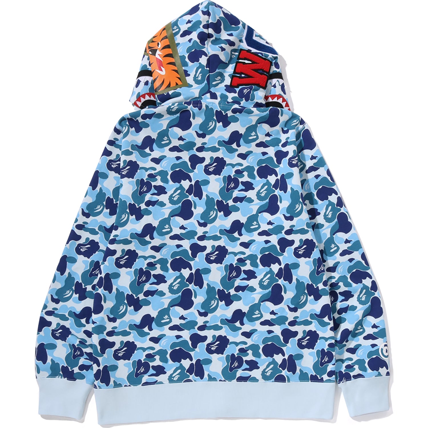ABC CAMO DOUBLE SHARK FULL ZIP HOODIE MENS
