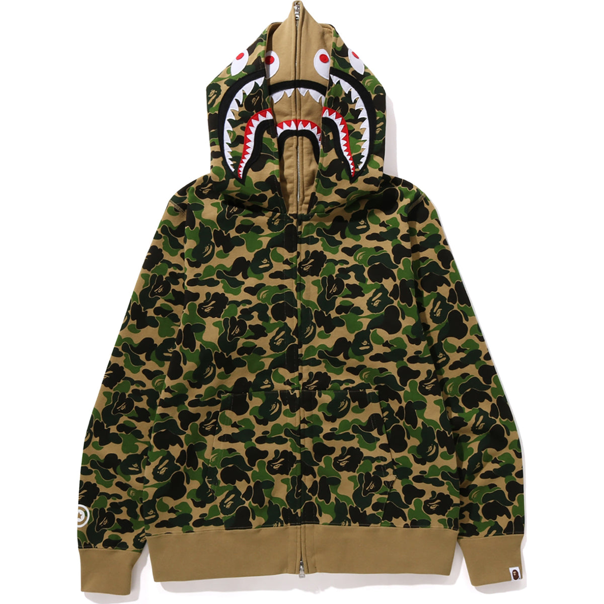 ABC CAMO DOUBLE SHARK FULL ZIP HOODIE M