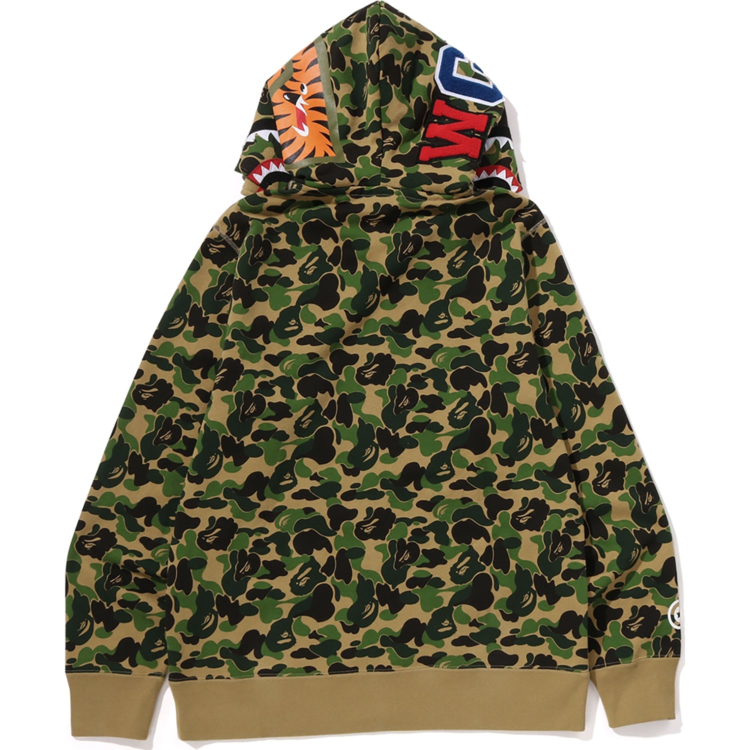 ABC CAMO DOUBLE SHARK FULL ZIP HOODIE MENS