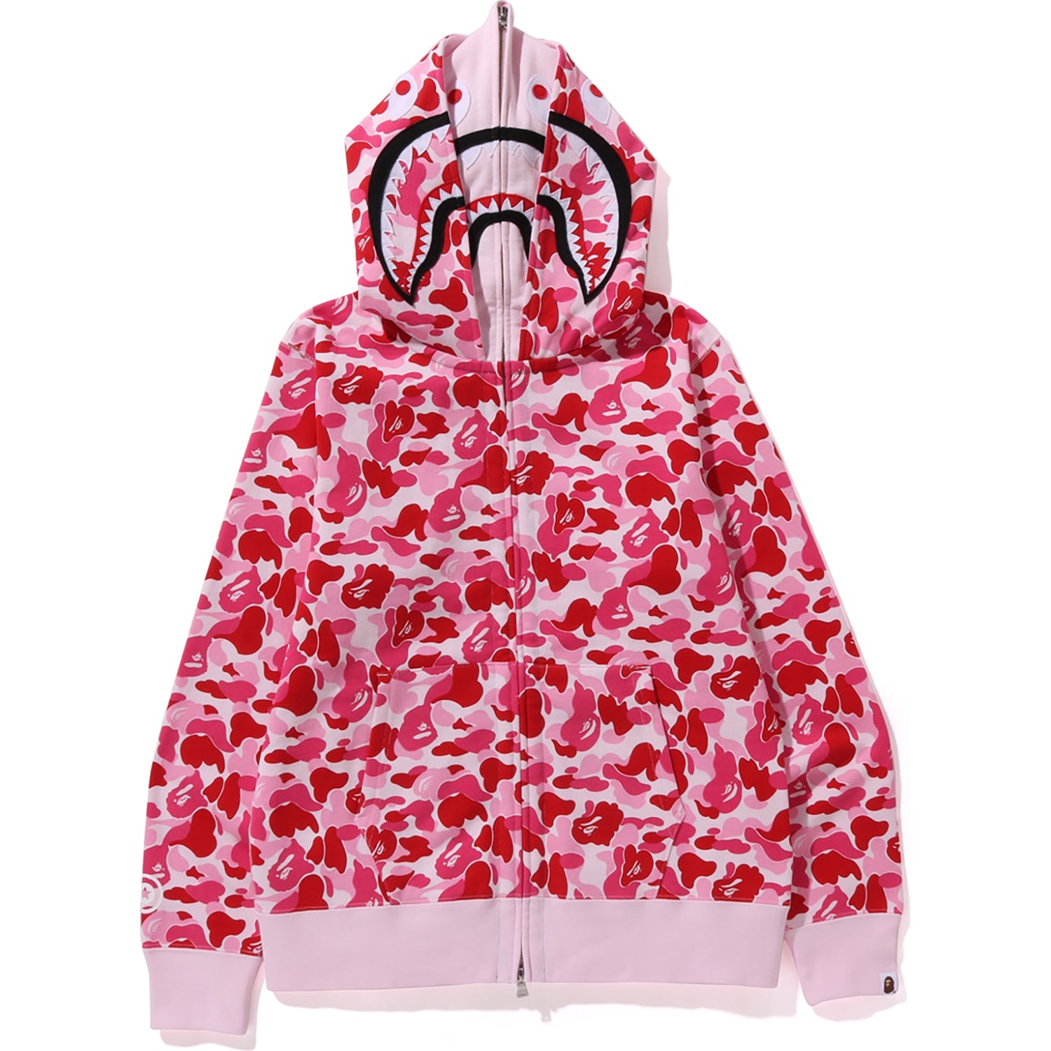 ABC CAMO DOUBLE SHARK FULL ZIP HOODIE MENS