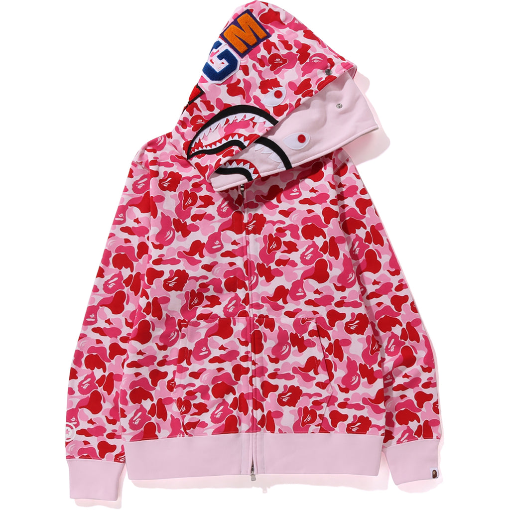 ABC CAMO DOUBLE SHARK FULL ZIP HOODIE MENS