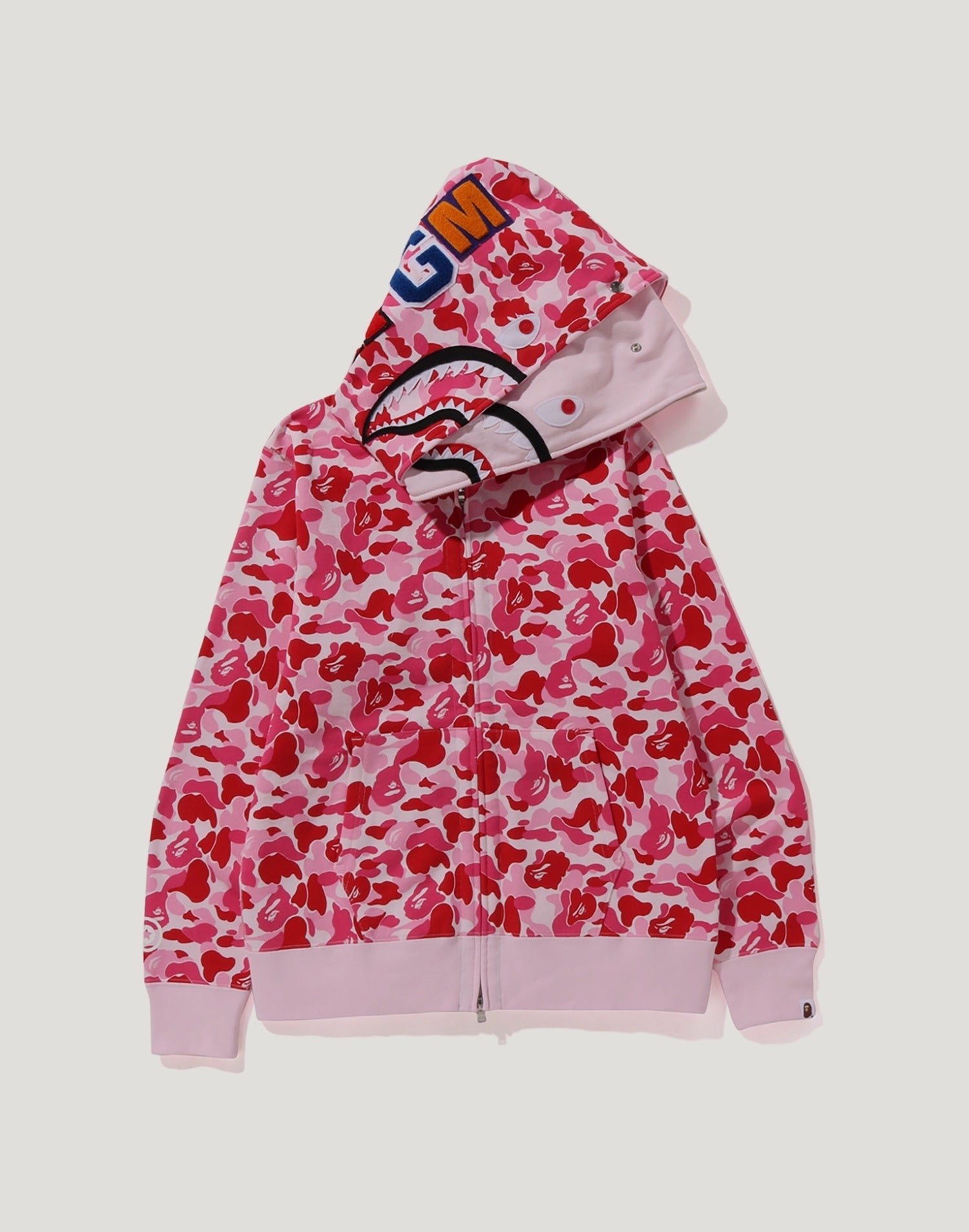 ABC CAMO DOUBLE SHARK FULL ZIP HOODIE M