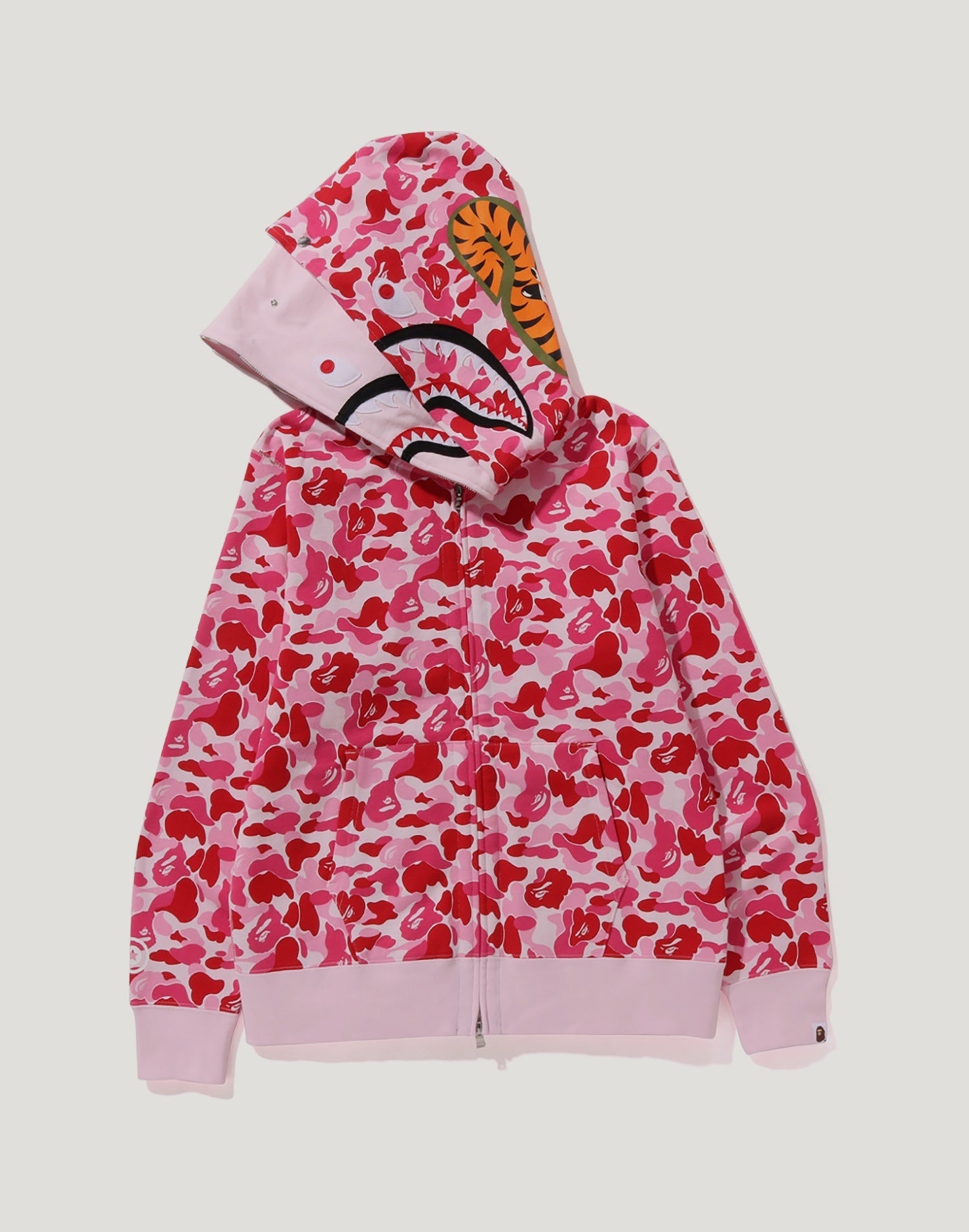 ABC CAMO DOUBLE SHARK FULL ZIP HOODIE M