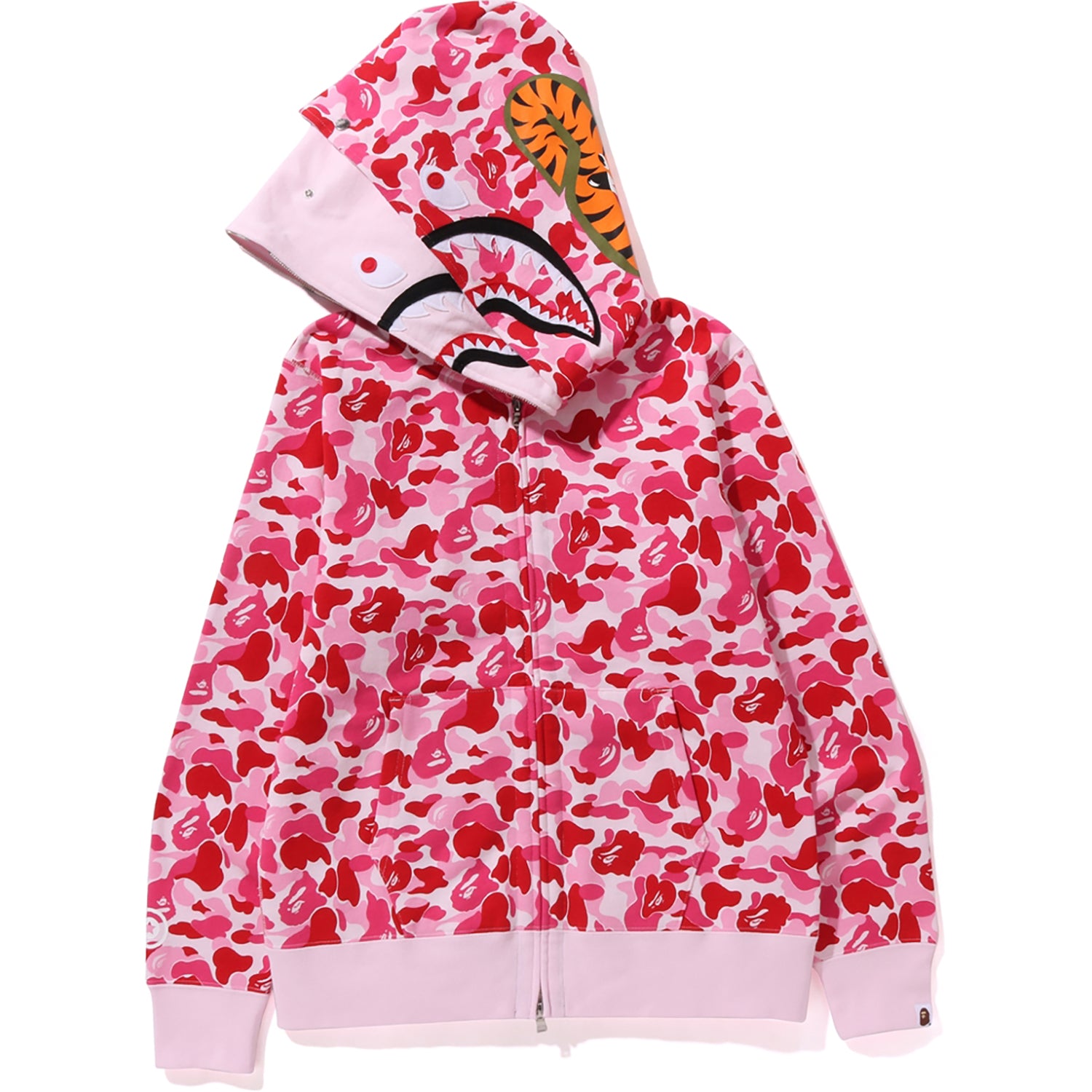 ABC CAMO DOUBLE SHARK FULL ZIP HOODIE MENS
