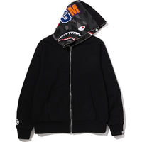 COLOR CAMO REVERSIBLE SHARK FULL ZIP HOODIE MENS