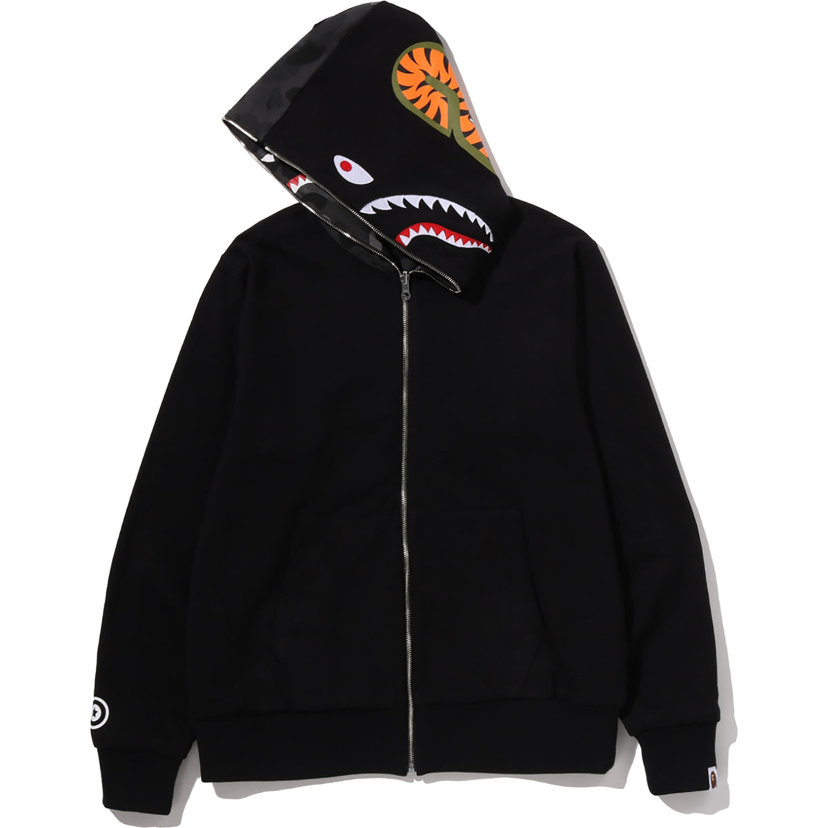 COLOR CAMO REVERSIBLE SHARK FULL ZIP HOODIE MENS
