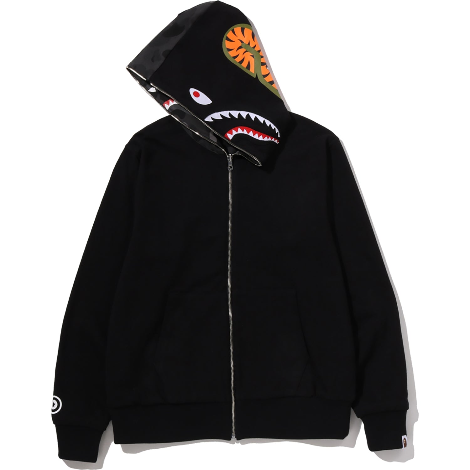 COLOR CAMO REVERSIBLE SHARK FULL ZIP HOODIE MENS