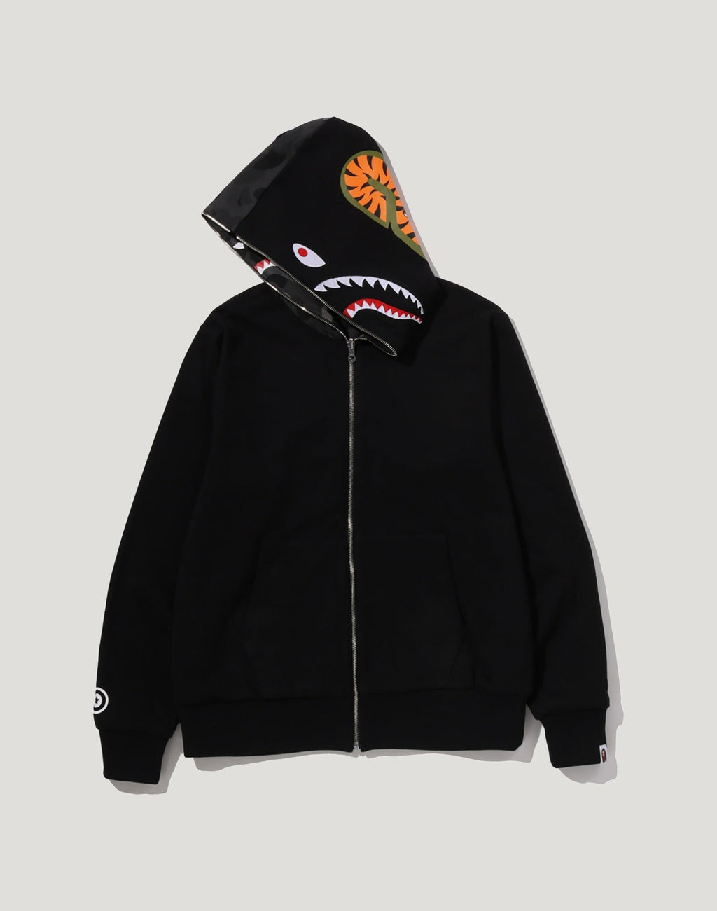 COLOR CAMO REVERSIBLE SHARK FULL ZIP HOODIE MENS