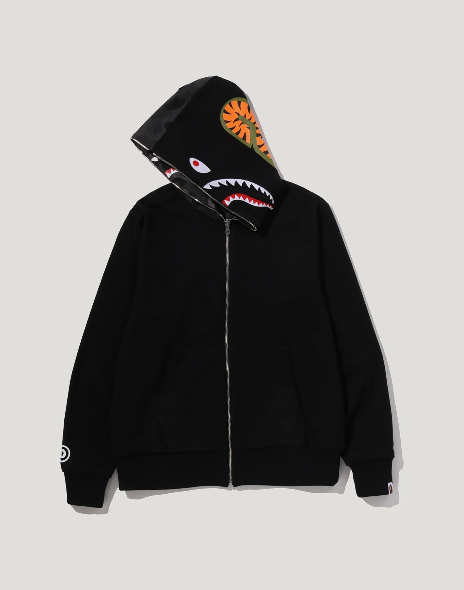 COLOR CAMO REVERSIBLE SHARK FULL ZIP HOODIE MENS