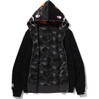 COLOR CAMO REVERSIBLE SHARK FULL ZIP HOODIE MENS