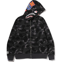 COLOR CAMO REVERSIBLE SHARK FULL ZIP HOODIE MENS