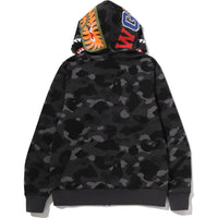 COLOR CAMO REVERSIBLE SHARK FULL ZIP HOODIE MENS