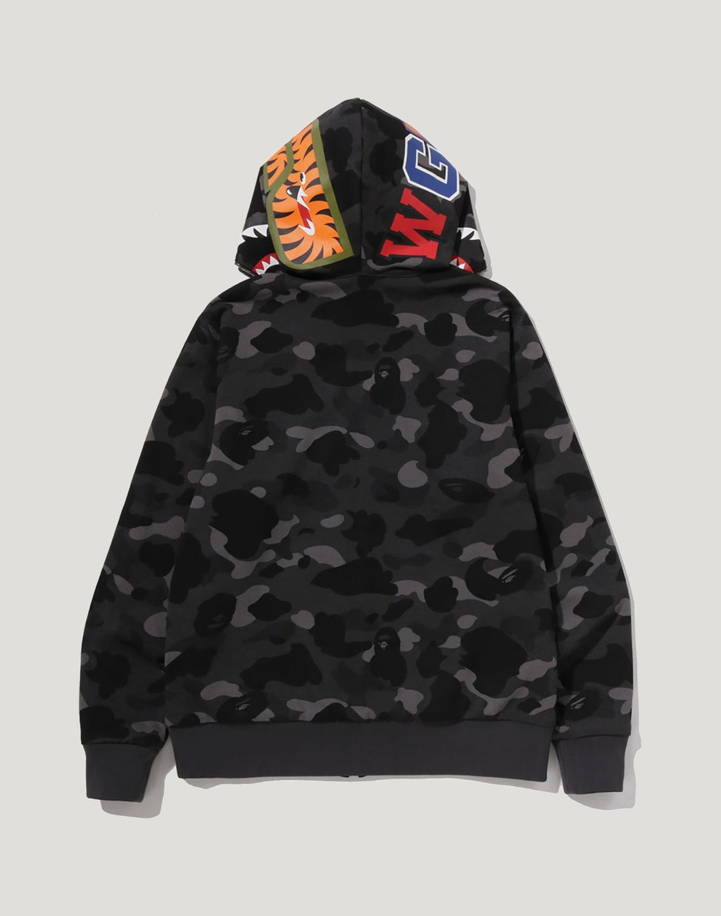 COLOR CAMO REVERSIBLE SHARK FULL ZIP HOODIE MENS