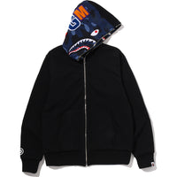 COLOR CAMO REVERSIBLE SHARK FULL ZIP HOODIE MENS