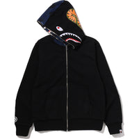 COLOR CAMO REVERSIBLE SHARK FULL ZIP HOODIE MENS