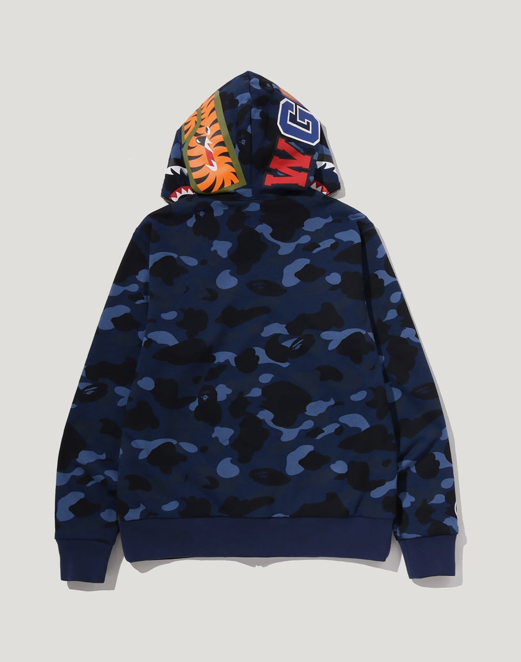 COLOR CAMO REVERSIBLE SHARK FULL ZIP HOODIE MENS