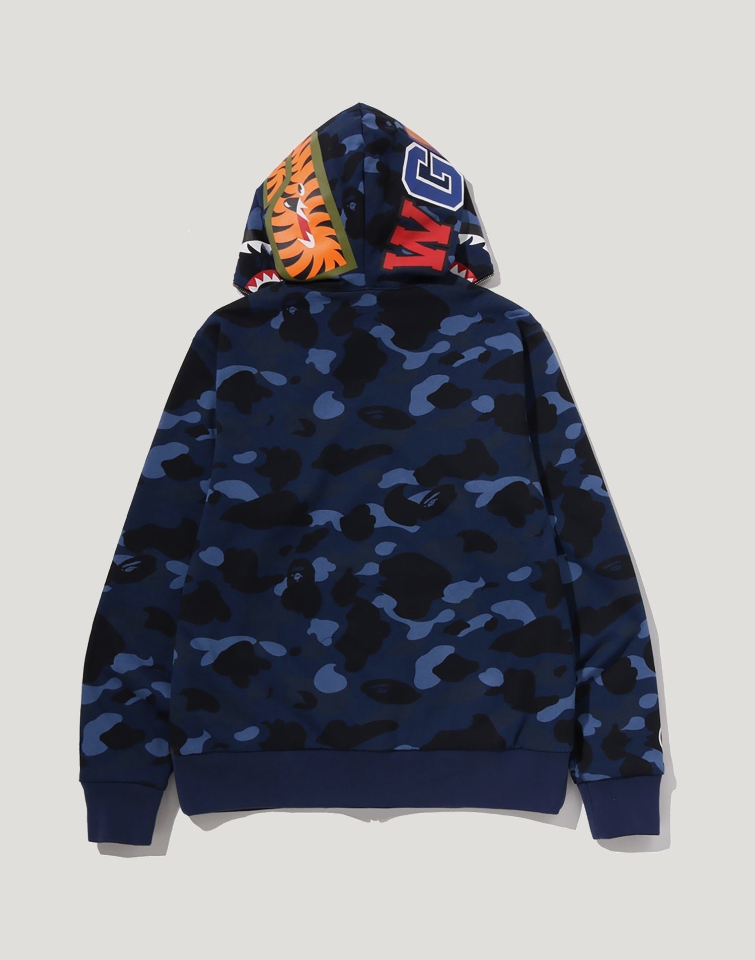 COLOR CAMO REVERSIBLE SHARK FULL ZIP HOODIE MENS