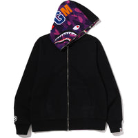 COLOR CAMO REVERSIBLE SHARK FULL ZIP HOODIE MENS