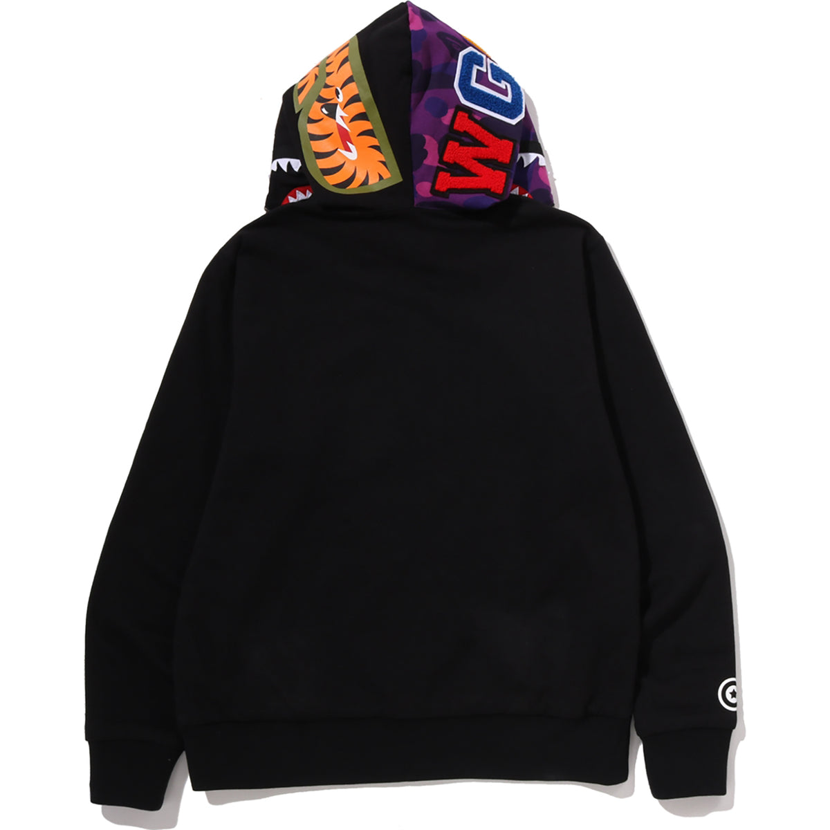 COLOR CAMO REVERSIBLE SHARK FULL ZIP HOODIE MENS