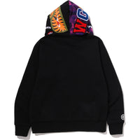 COLOR CAMO REVERSIBLE SHARK FULL ZIP HOODIE MENS