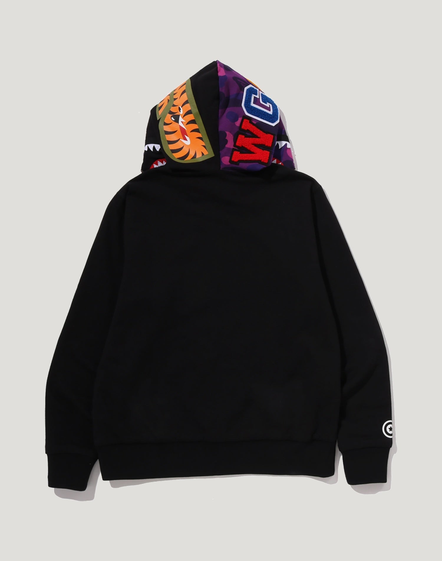 COLOR CAMO REVERSIBLE SHARK FULL ZIP HOODIE MENS