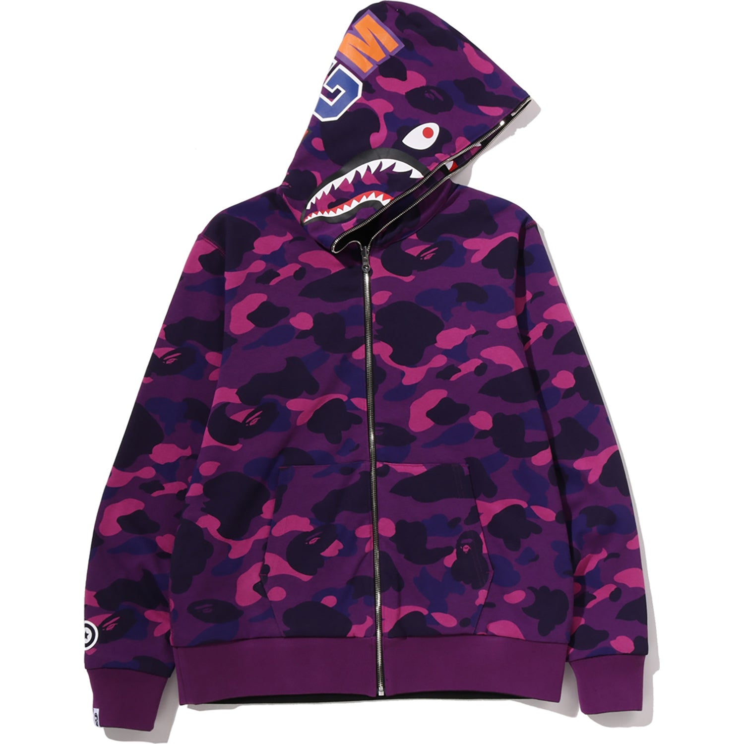 COLOR CAMO REVERSIBLE SHARK FULL ZIP HOODIE MENS – us.bape.com