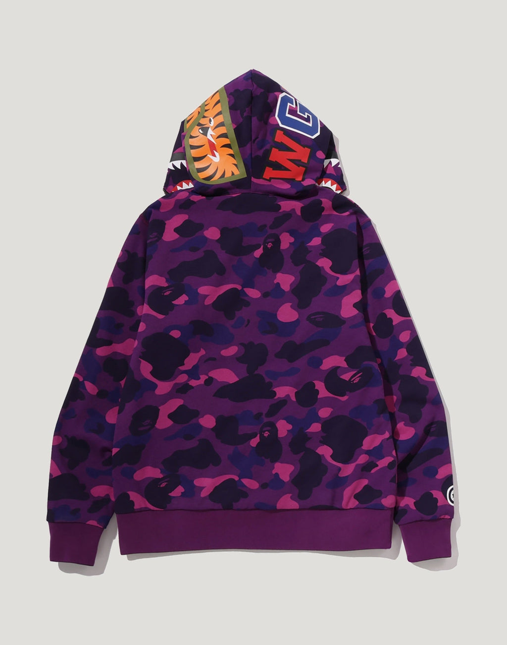 COLOR CAMO REVERSIBLE SHARK FULL ZIP HOODIE MENS