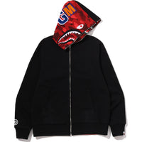 COLOR CAMO REVERSIBLE SHARK FULL ZIP HOODIE MENS