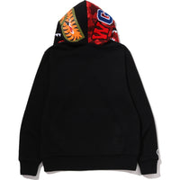 COLOR CAMO REVERSIBLE SHARK FULL ZIP HOODIE MENS