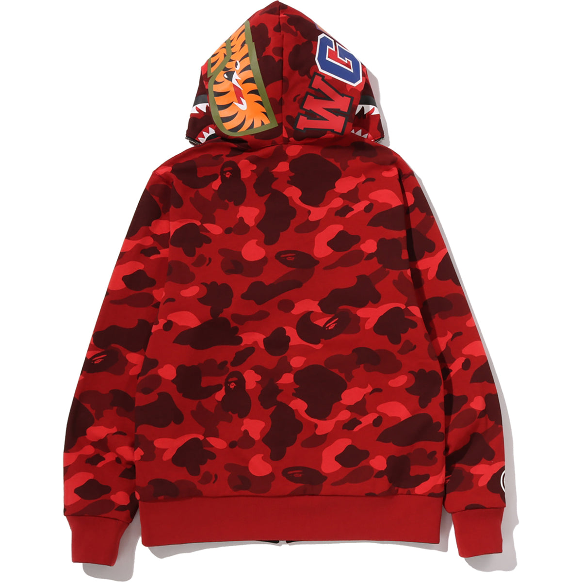 COLOR CAMO REVERSIBLE SHARK FULL ZIP HOODIE MENS