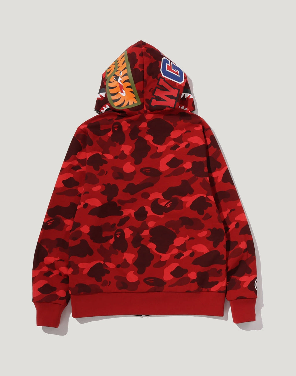 COLOR CAMO REVERSIBLE SHARK FULL ZIP HOODIE MENS