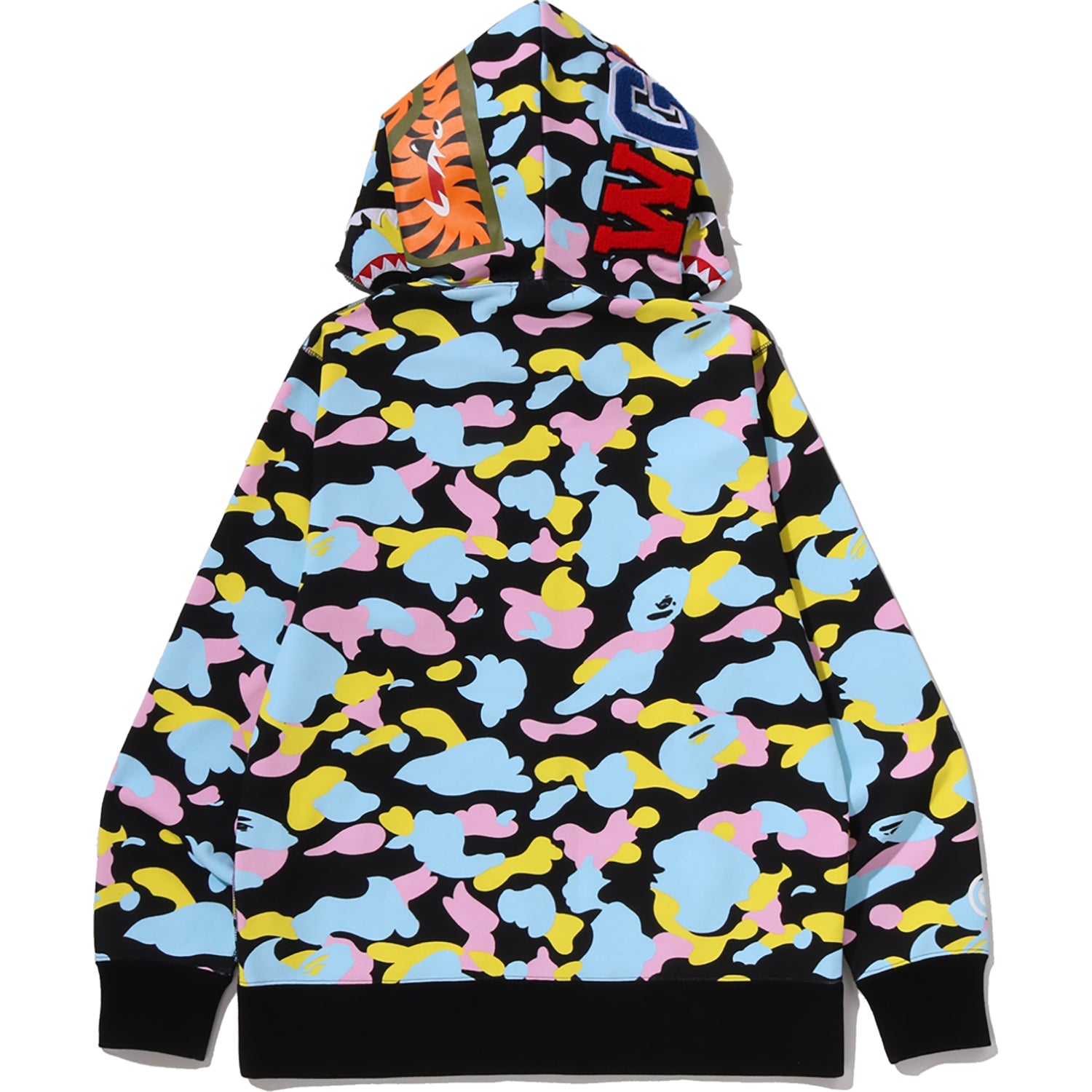MULTI CAMO SHARK FULL ZIP HOODIE MENS – us.bape.com