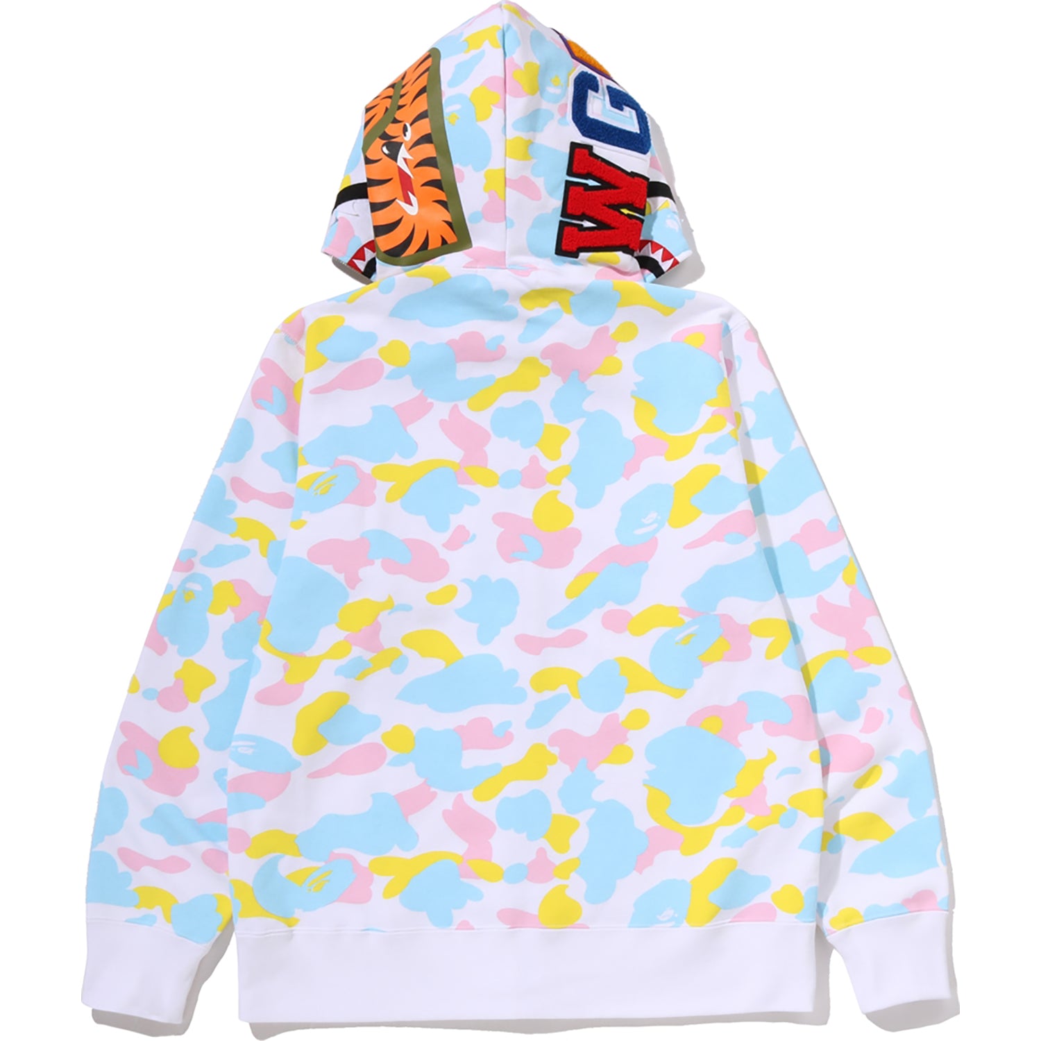 MULTI CAMO SHARK FULL ZIP HOODIE MENS – us.bape.com