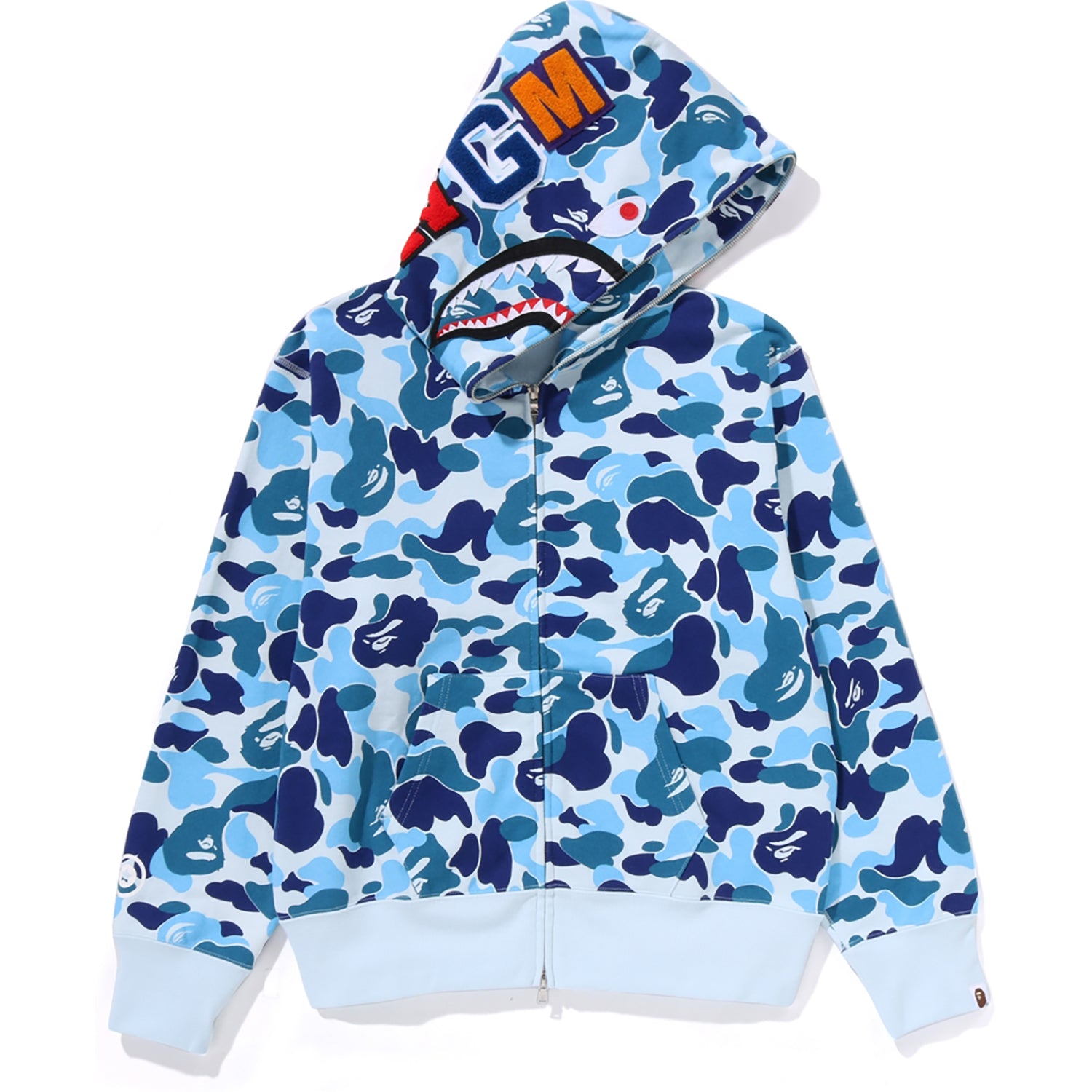 トップス A BATHING APE ABC Camo Shark Hoodie L ABC CAMO SHARK FULL ZIP HOODIE LADIES – us.bape.com