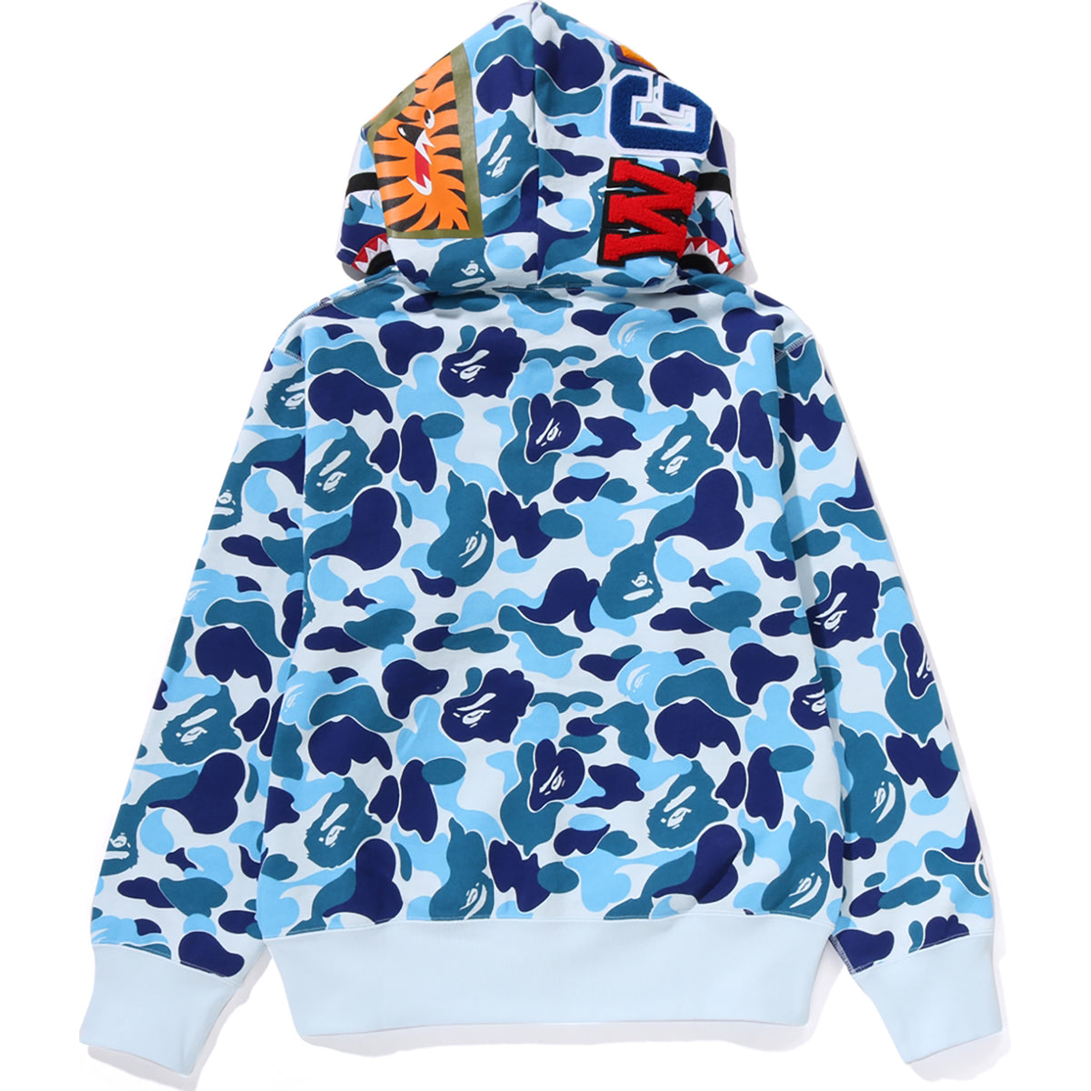 ABC CAMO SHARK FULL ZIP HOODIE LADIES