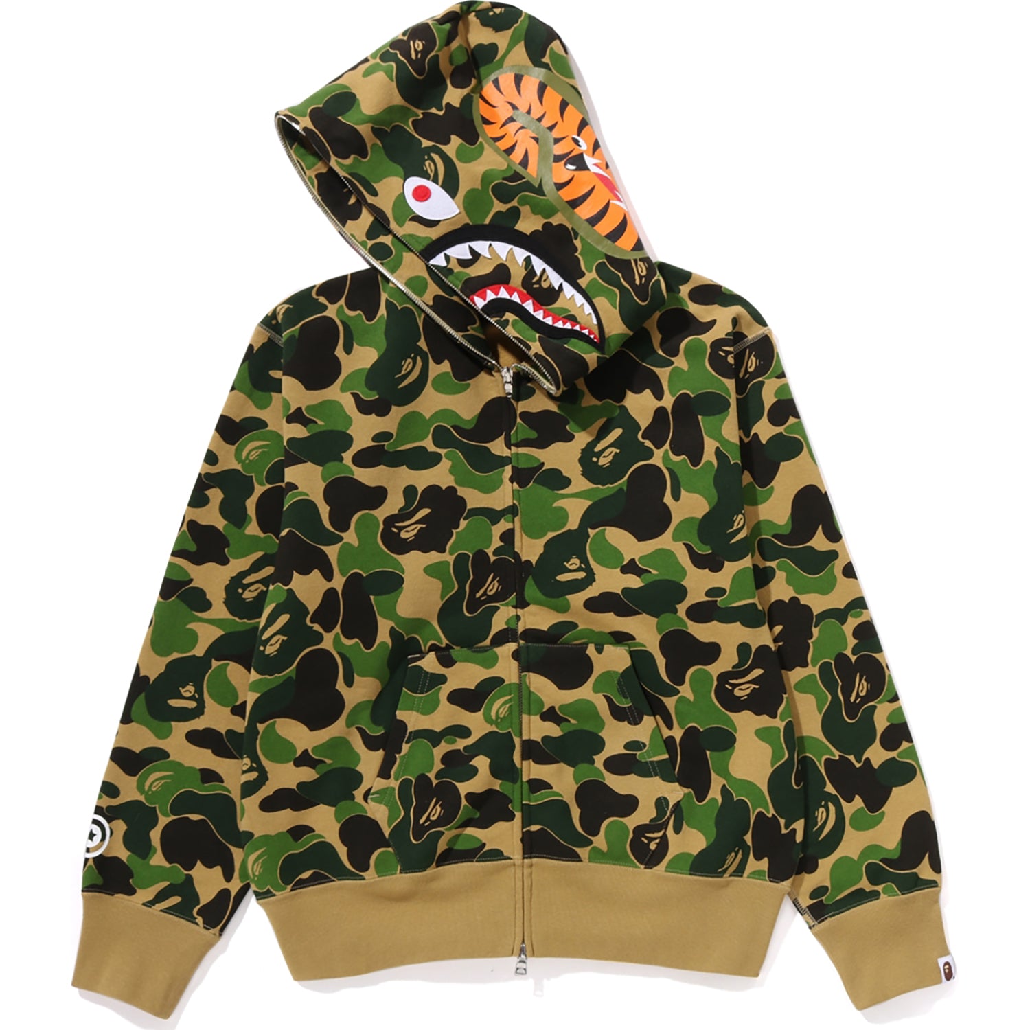 トップス A BATHING APE ABC Camo Shark Hoodie L ABC CAMO SHARK FULL ZIP HOODIE LADIES – us.bape.com